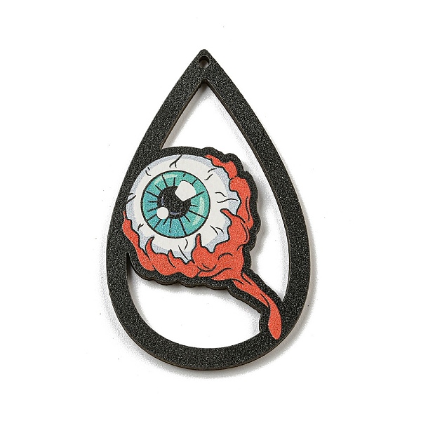 PandaHall Wood Pendants, Halloween Theme, Red, Eye, 54.5x34x2.5mm, Hole: 2mm Wood Eye Red
PandaHall Wood Pendants, Halloween Theme, Red, Eye, 54.5x34x2.5mm, Hole: 2mm Wood Eye Red