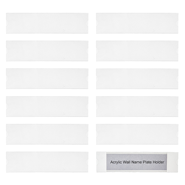 PandaHall SUPERFINDINGS 12 Pack Acrylic Wall Name Plate 8.03x1.9inch Office Name Plate with Adhesive Tapes Clear Rectangle Sign Holder...
PandaHall SUPERFINDINGS 12 Pack Acrylic Wall Name Plate 8.03x1.9inch Office Name Plate with Adhesive Tapes Clear Rectangle Sign Holder...