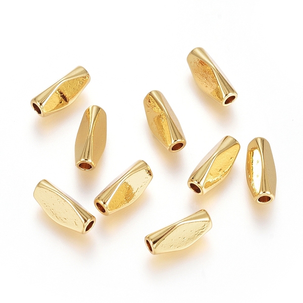PandaHall Brass Beads, Long-Lasting Plated, Twist, Real 18K Gold Plated, 8.5x3.5x3.5mm, Hole: 1.5mm Brass Twist
PandaHall Brass Beads, Long-Lasting Plated, Twist, Real 18K Gold Plated, 8.5x3.5x3.5mm, Hole: 1.5mm Brass Twist