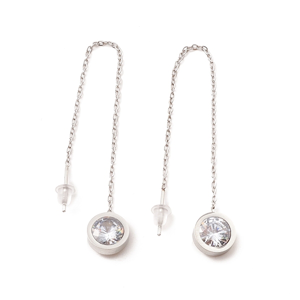 PandaHall Crystal Rhinestone Flat Round Long Dangle Stud Earrings, 304 Stainless Steel Ear Thread for Women, Stainless Steel Color, 103mm..., Clear
PandaHall Crystal Rhinestone Flat Round Long Dangle Stud Earrings, 304 Stainless Steel Ear Thread for Women, Stainless Steel Color, 103mm..., Clear