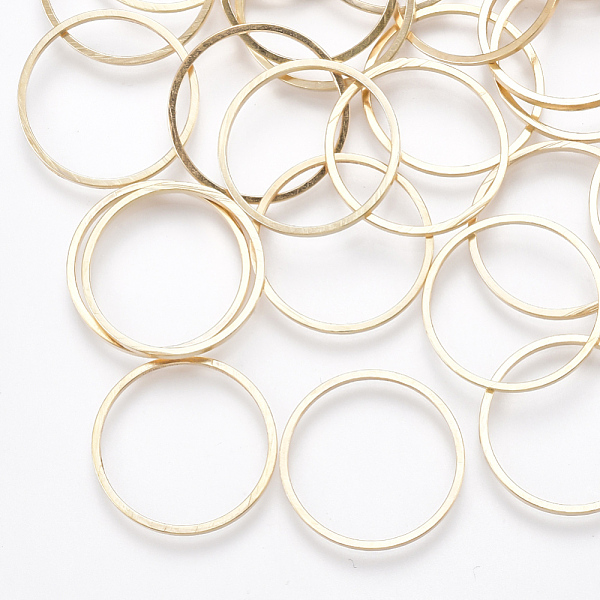 PandaHall Brass Linking Rings, Nickel Free, Light Gold, 16x1mm, Inner Diameter: 14.5mm Brass Ring
PandaHall Brass Linking Rings, Nickel Free, Light Gold, 16x1mm, Inner Diameter: 14.5mm Brass Ring