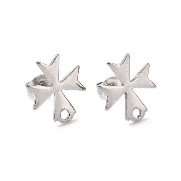 PandaHall 304 Stainless Steel Stud Earring Findings, with 201 Stainless Steel Ear Nuts, Cross, Stainless Steel Color, 15x13mm, Hole: 1.7mm...
PandaHall 304 Stainless Steel Stud Earring Findings, with 201 Stainless Steel Ear Nuts, Cross, Stainless Steel Color, 15x13mm, Hole: 1.7mm...