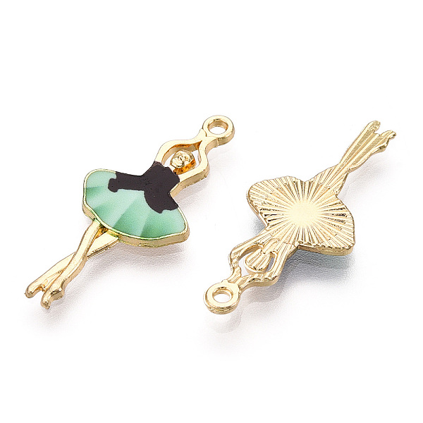 PandaHall Printed Light Gold Tone Alloy Pendants, Ballerina Dancer Charms, Aquamarine, 29.5x13x2mm, Hole: 1.4mm Alloy Human Green
PandaHall Printed Light Gold Tone Alloy Pendants, Ballerina Dancer Charms, Aquamarine, 29.5x13x2mm, Hole: 1.4mm Alloy Human Green
