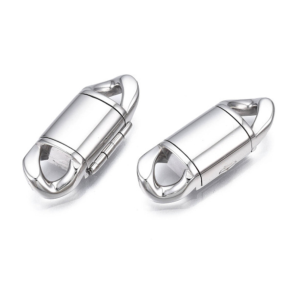 PandaHall 304 Stainless Steel Fold Over Clasps, Stainless Steel Color, 31.5x13x6mm, Hole: 5x5mm 304 Stainless Steel
PandaHall 304 Stainless Steel Fold Over Clasps, Stainless Steel Color, 31.5x13x6mm, Hole: 5x5mm 304 Stainless Steel