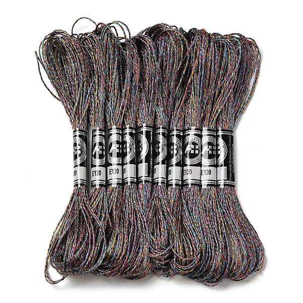 PandaHall 10 Skeins 12-Ply Metallic Polyester Embroidery Floss, Glitter Cross Stitch Threads for Craft Needlework Hand Embroidery..., Multicolor
PandaHall 10 Skeins 12-Ply Metallic Polyester Embroidery Floss, Glitter Cross Stitch Threads for Craft Needlework Hand Embroidery..., Multicolor