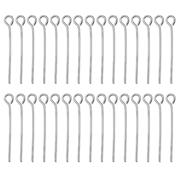PandaHall Iron Eye Pins, Cadmium Free & Lead Free, Platinum, 21 Gauge, 22x0.7mm, Hole: 2mm Iron
PandaHall Iron Eye Pins, Cadmium Free & Lead Free, Platinum, 21 Gauge, 22x0.7mm, Hole: 2mm Iron