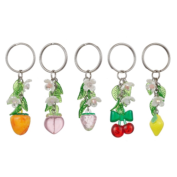 PandaHall Fruits & Leaf Acrylic Pendant Keychain, with Iron Keychain Ring, Mixed Shapes, Mixed Color, 7.25~7.8cm, 5pcs/set Acrylic Mixed..., Multicolor
PandaHall Fruits & Leaf Acrylic Pendant Keychain, with Iron Keychain Ring, Mixed Shapes, Mixed Color, 7.25~7.8cm, 5pcs/set Acrylic Mixed..., Multicolor