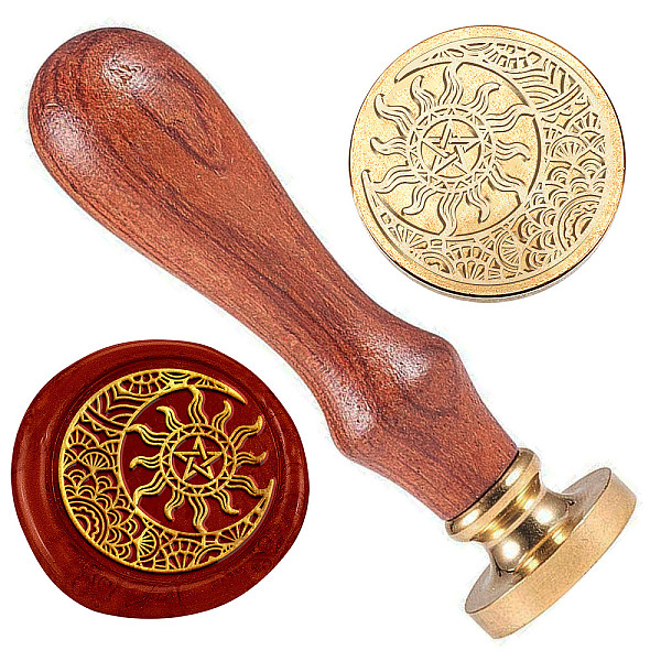 PandaHall DELORIGIN Sun and Moon Wax Stamp, Star Wax Sealing Stamp 1" Brass Head Stamp with Wooden Handle Retro Wax Seal Stamp for Gift...
PandaHall DELORIGIN Sun and Moon Wax Stamp, Star Wax Sealing Stamp 1" Brass Head Stamp with Wooden Handle Retro Wax Seal Stamp for Gift...