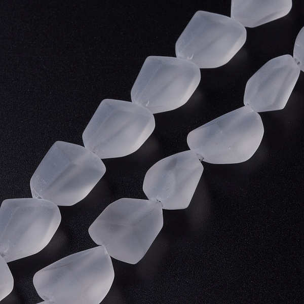 PandaHall Transparent Frosted Glass Beads Strands, Nuggets, White, 15x12x9.5mm, Hole: 1mm, about 40pcs/strand, 23.62''(60cm) Glass Nuggets...
PandaHall Transparent Frosted Glass Beads Strands, Nuggets, White, 15x12x9.5mm, Hole: 1mm, about 40pcs/strand, 23.62''(60cm) Glass Nuggets...
