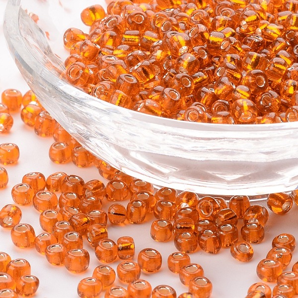 PandaHall (Repacking Service Available) 6/0 Glass Seed Beads, Silver Lined Round Hole, Round, Dark OranGoe, 4mm, Hole: 1.5mm, about 12G/bag...
PandaHall (Repacking Service Available) 6/0 Glass Seed Beads, Silver Lined Round Hole, Round, Dark OranGoe, 4mm, Hole: 1.5mm, about 12G/bag...