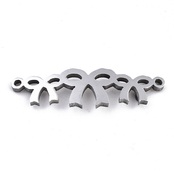 PandaHall 304 Stainless Steel 2-Loop Link Pendants, Laser Cut, Bowknot, Stainless Steel Color, 9x30x1.5mm, Hole: 1mm 304 Stainless Steel...
PandaHall 304 Stainless Steel 2-Loop Link Pendants, Laser Cut, Bowknot, Stainless Steel Color, 9x30x1.5mm, Hole: 1mm 304 Stainless Steel...