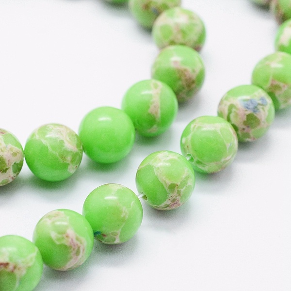 PandaHall Imperial Jasper Beads Strands, Dyed, Round, 8mm, Hole: 1mm, about 49pcs/strand, 15.7 inch. Imperial Jasper Round Green
PandaHall Imperial Jasper Beads Strands, Dyed, Round, 8mm, Hole: 1mm, about 49pcs/strand, 15.7 inch. Imperial Jasper Round Green
