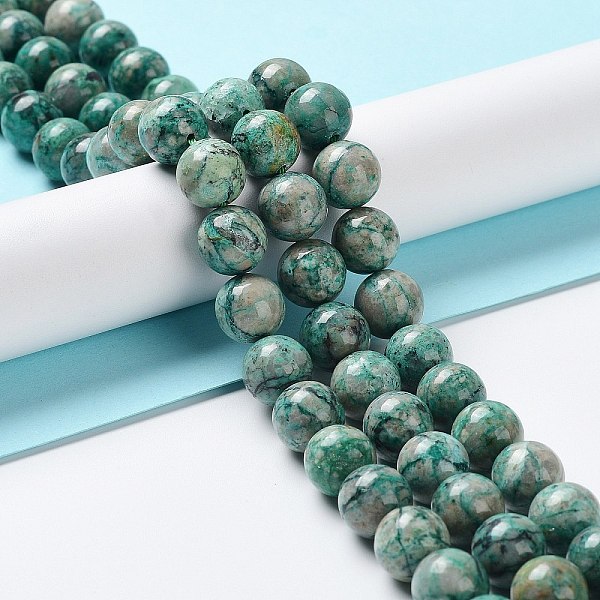 PandaHall Natural Chrysocolla Beads Strands, Round, 10mm, Hole: 1mm, about 40pcs/strand, 15.75 inch(40cm) Chrysocolla Round
PandaHall Natural Chrysocolla Beads Strands, Round, 10mm, Hole: 1mm, about 40pcs/strand, 15.75 inch(40cm) Chrysocolla Round