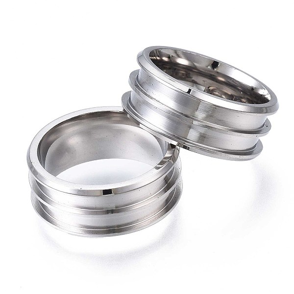 PandaHall 201 Stainless Steel Ring Core Blank for Inlay Jewelry Making, Double Channel Beveled Edge Ring, Stainless Steel Color, Size 6...
PandaHall 201 Stainless Steel Ring Core Blank for Inlay Jewelry Making, Double Channel Beveled Edge Ring, Stainless Steel Color, Size 6...