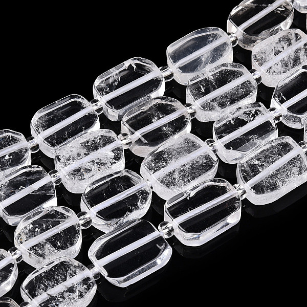 PandaHall Natural Quartz Crystal Beads Strands, Rock Crystal, with Seed Beads, Rectangle, 10.5~14x8~9.5x4~5mm, Hole: 0.9mm, seed beads..., Clear
PandaHall Natural Quartz Crystal Beads Strands, Rock Crystal, with Seed Beads, Rectangle, 10.5~14x8~9.5x4~5mm, Hole: 0.9mm, seed beads..., Clear