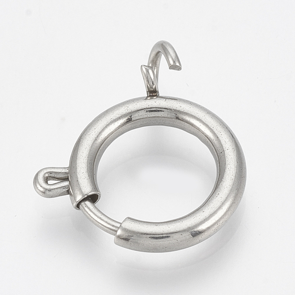 PandaHall 304 Stainless Steel Spring Ring Clasps, Ring, Stainless Steel Color, 9x6x1.5mm, Hole: 1.8mm 304 Stainless Steel
PandaHall 304 Stainless Steel Spring Ring Clasps, Ring, Stainless Steel Color, 9x6x1.5mm, Hole: 1.8mm 304 Stainless Steel