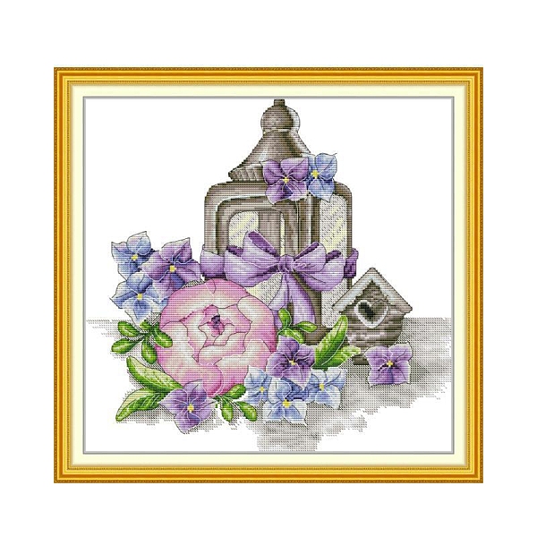PandaHall Lantern with Flower Pattern DIY Cross Stitch Beginner Kits, Stamped Cross Stitch Kit, Including 11CT Printed Cotton Fabric..., Multicolor
PandaHall Lantern with Flower Pattern DIY Cross Stitch Beginner Kits, Stamped Cross Stitch Kit, Including 11CT Printed Cotton Fabric..., Multicolor