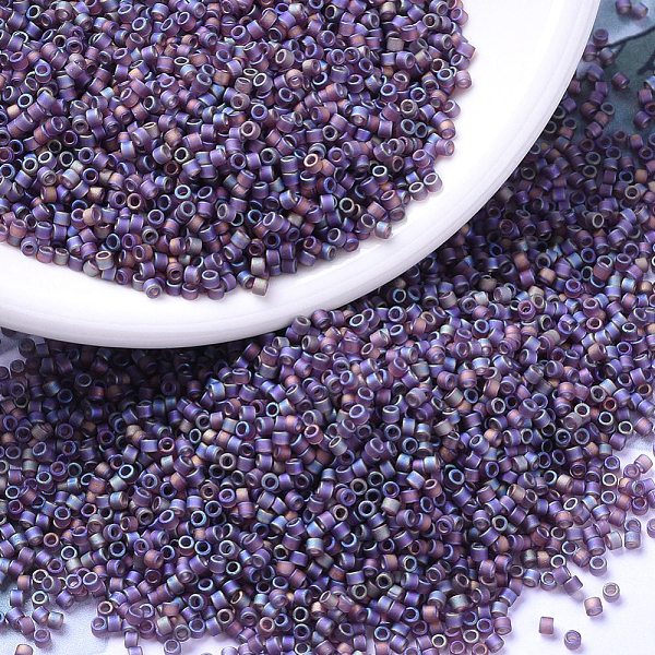 PandaHall MIYUKI Delica Beads, Cylinder, Japanese Seed Beads, 11/0, (DB0869) Matte Transparent Mauve AB, 1.3x1.6mm, Hole: 0.8mm, about..., Purple
PandaHall MIYUKI Delica Beads, Cylinder, Japanese Seed Beads, 11/0, (DB0869) Matte Transparent Mauve AB, 1.3x1.6mm, Hole: 0.8mm, about..., Purple
