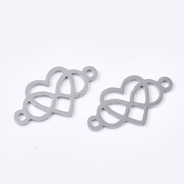 PandaHall 201 Stainless Steel Links connectors, Laser Cut Links, Heart with Infinity, Stainless Steel Color, 13x24x1mm, Hole: 1.8mm 201...
PandaHall 201 Stainless Steel Links connectors, Laser Cut Links, Heart with Infinity, Stainless Steel Color, 13x24x1mm, Hole: 1.8mm 201...