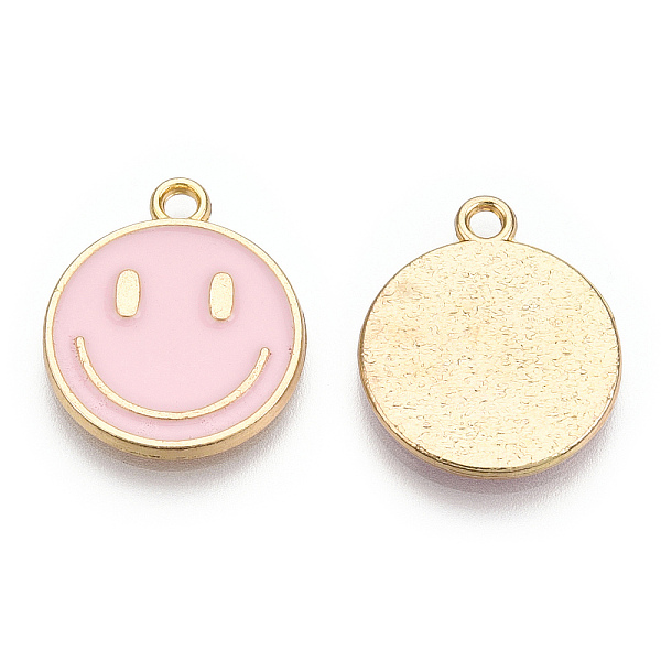 PandaHall Light Gold Tone Alloy Enamel Pendants, Flat Round with Smiling Face Charms, Pink, 19x16x1.5mm, Hole: 1.8mm Alloy+Enamel Smiling...
PandaHall Light Gold Tone Alloy Enamel Pendants, Flat Round with Smiling Face Charms, Pink, 19x16x1.5mm, Hole: 1.8mm Alloy+Enamel Smiling...