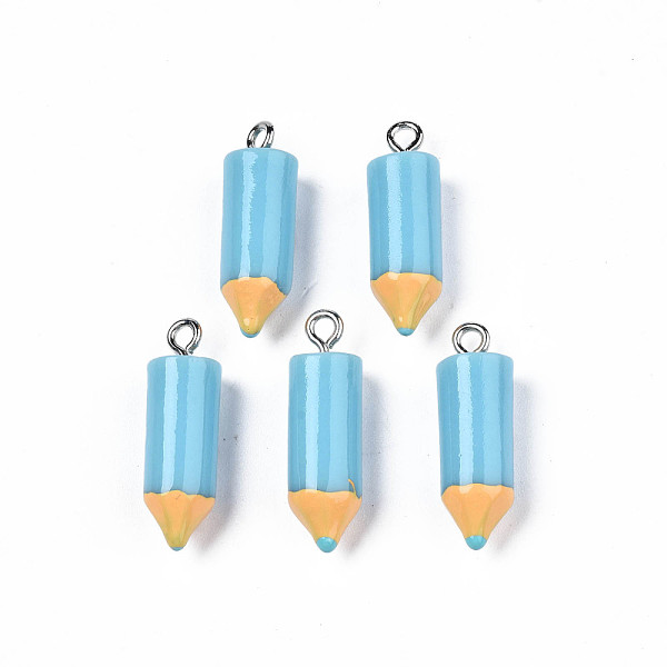 PandaHall Resin Pendants, with Iron Findings, Crayon, Sky Blue, 23~25x7.5mm, Hole: 1.8mm Iron+Resin Green
PandaHall Resin Pendants, with Iron Findings, Crayon, Sky Blue, 23~25x7.5mm, Hole: 1.8mm Iron+Resin Green
