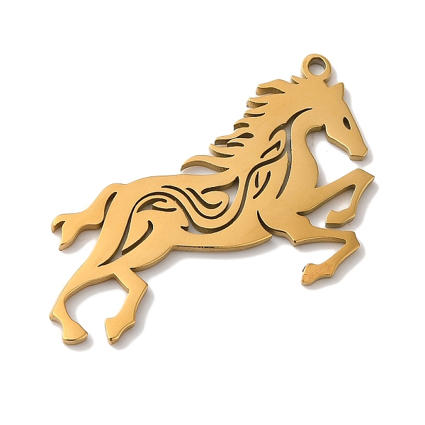 PandaHall 304 Stainless Steel Pendants, Laser Cut, Horse Charm, Real 18K Gold Plated, 37.5x21x1mm, Hole: 1mm 304 Stainless Steel Horse
PandaHall 304 Stainless Steel Pendants, Laser Cut, Horse Charm, Real 18K Gold Plated, 37.5x21x1mm, Hole: 1mm 304 Stainless Steel Horse