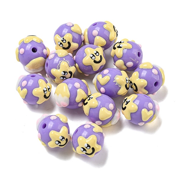 PandaHall Hand Painted Opaque Acrylic with Enamel Beads, Cartoon, Medium Purple, 15x18~19x19~19.5mm, Hole: 2.7mm Acrylic Others
PandaHall Hand Painted Opaque Acrylic with Enamel Beads, Cartoon, Medium Purple, 15x18~19x19~19.5mm, Hole: 2.7mm Acrylic Others