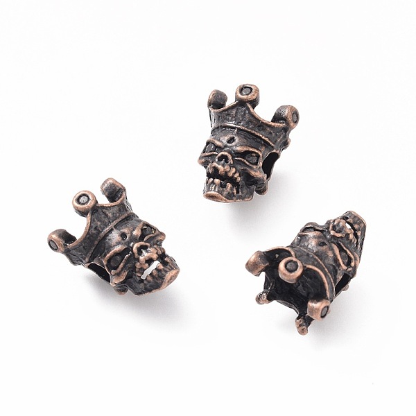 PandaHall Tibetan Style Alloy Beads, Skull Head, Red Copper, 13x10.5x9.5mm, Hole: 3mm Alloy Skull
PandaHall Tibetan Style Alloy Beads, Skull Head, Red Copper, 13x10.5x9.5mm, Hole: 3mm Alloy Skull