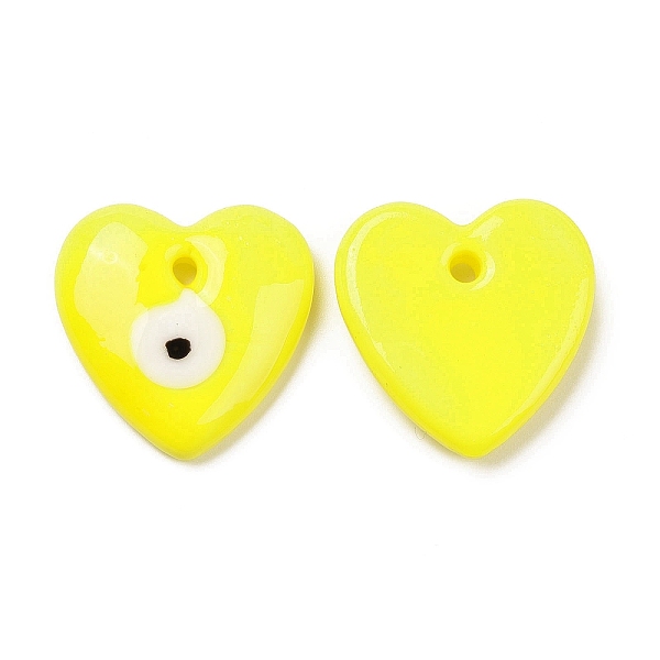 PandaHall Handmade Evil Eye Lampwork Pendants, Heart, Yellow, 25x25x7.5mm, Hole: 2.8mm Lampwork Heart Yellow
PandaHall Handmade Evil Eye Lampwork Pendants, Heart, Yellow, 25x25x7.5mm, Hole: 2.8mm Lampwork Heart Yellow