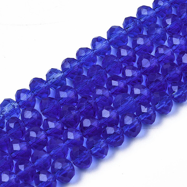 PandaHall Glass Beads Strands, Faceted, Rondelle, Royal Blue, 3.5x3mm, Hole: 0.4mm, about 113~115pcs/strand, 32~33cm Glass Rondelle
PandaHall Glass Beads Strands, Faceted, Rondelle, Royal Blue, 3.5x3mm, Hole: 0.4mm, about 113~115pcs/strand, 32~33cm Glass Rondelle