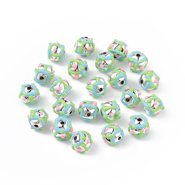 PandaHall Plating Acrylic Enamel Beads, Platinum Plated, Bumpy, Nuggets, Colorful, 15~17mm, Hole: 2.3mm Acrylic Nuggets
PandaHall Plating Acrylic Enamel Beads, Platinum Plated, Bumpy, Nuggets, Colorful, 15~17mm, Hole: 2.3mm Acrylic Nuggets