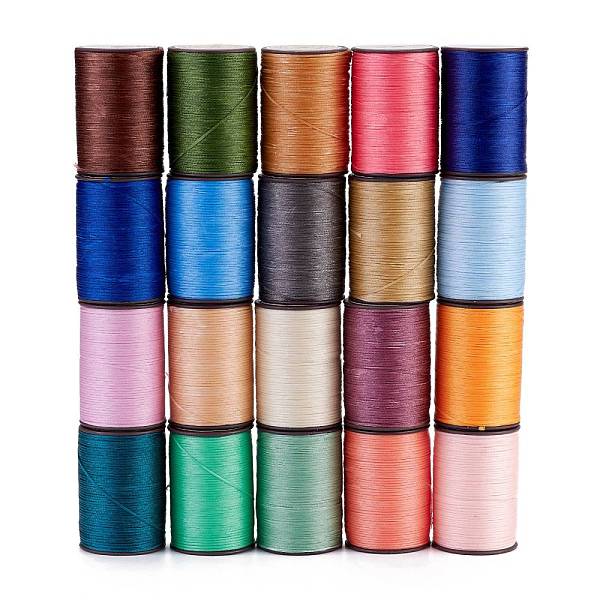PandaHall Flat Waxed Polyester Thread String, Micro Macrame Cord, for Leather Sewing Stitching, Mixed Color, 0.8~0.9x0.3mm, about 109.36..., Multicolor
PandaHall Flat Waxed Polyester Thread String, Micro Macrame Cord, for Leather Sewing Stitching, Mixed Color, 0.8~0.9x0.3mm, about 109.36..., Multicolor