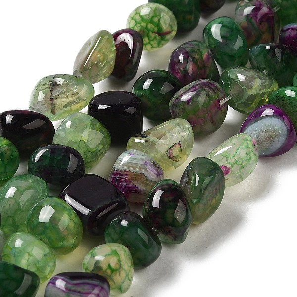 PandaHall Natural Agate Beads Strands, Dyed & Heated, Nuggets, Tumbled Stone, Dark Green, 6.5~13x10~13x1.5~11mm, Hole: 1.6mm, about...
PandaHall Natural Agate Beads Strands, Dyed & Heated, Nuggets, Tumbled Stone, Dark Green, 6.5~13x10~13x1.5~11mm, Hole: 1.6mm, about...