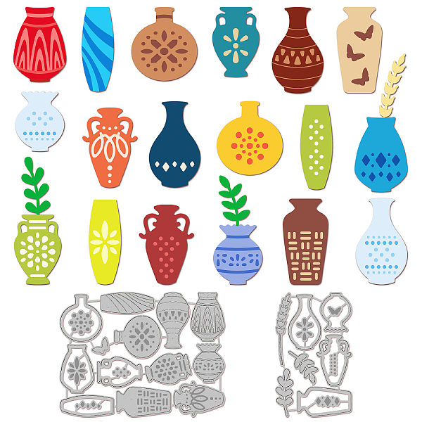 PandaHall GLOBLELAND 2Set 28Pcs Ceramic Vases Cutting Dies for DIY Scrapbooking Metal Leaves Vases Die Cuts Embossing Stencils Template for...
PandaHall GLOBLELAND 2Set 28Pcs Ceramic Vases Cutting Dies for DIY Scrapbooking Metal Leaves Vases Die Cuts Embossing Stencils Template for...