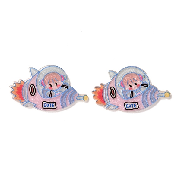 PandaHall Cartoon Acrylic Cabochons, Girl with Rocket, Pink, 20.5x35x2mm Acrylic Others Pink
PandaHall Cartoon Acrylic Cabochons, Girl with Rocket, Pink, 20.5x35x2mm Acrylic Others Pink