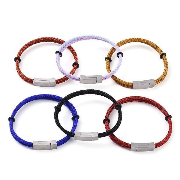 PandaHall Stainless Steel Twist Rope Bangles, with 304 Stainless Steel Magnetic Clasps for Women Men, Mixed Color, Stainless Steel Color..., Multicolor
PandaHall Stainless Steel Twist Rope Bangles, with 304 Stainless Steel Magnetic Clasps for Women Men, Mixed Color, Stainless Steel Color..., Multicolor