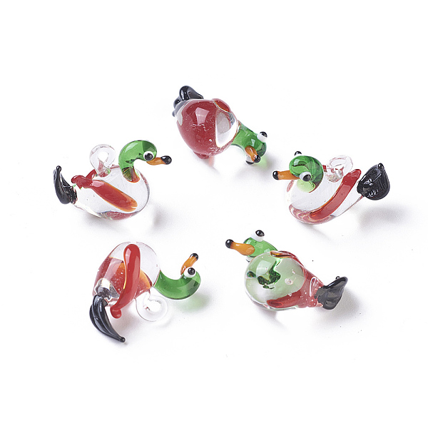 PandaHall Handmade Lampwork Pendants, Mandarin Duck, Colorful, 23~26x12~13x17~18mm, Hole: 2~4mm Lampwork Duck
PandaHall Handmade Lampwork Pendants, Mandarin Duck, Colorful, 23~26x12~13x17~18mm, Hole: 2~4mm Lampwork Duck