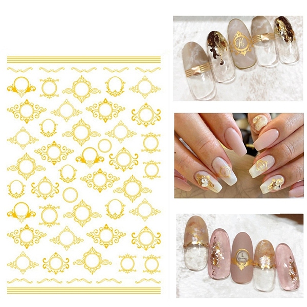 PandaHall Nail Art Stickers, For Nail Tips Decorations, Bohemian Pattern, Gold, 125x70mm Paper Others Gold
PandaHall Nail Art Stickers, For Nail Tips Decorations, Bohemian Pattern, Gold, 125x70mm Paper Others Gold