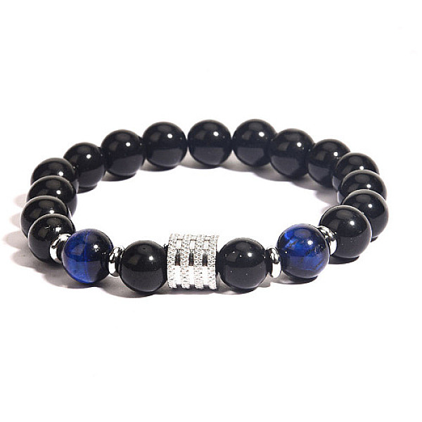 PandaHall Natural Obsidian Stretch Bracelets, Blue, 7-1/2 inch(19cm) Obsidian Blue
PandaHall Natural Obsidian Stretch Bracelets, Blue, 7-1/2 inch(19cm) Obsidian Blue