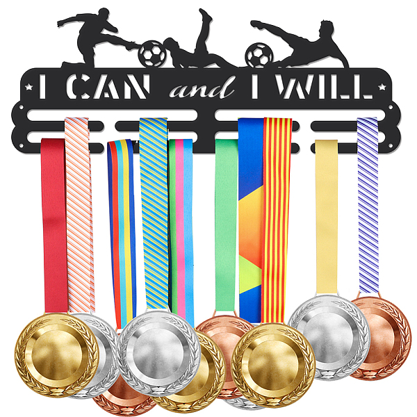 PandaHall SUPERDANT Soccer Medal Hanger I Can and I Will Medal Holder Personalised Medal Hangers for Soccer Player Wall Mount Iron Ribbon..., Black
PandaHall SUPERDANT Soccer Medal Hanger I Can and I Will Medal Holder Personalised Medal Hangers for Soccer Player Wall Mount Iron Ribbon..., Black