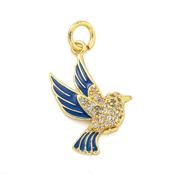 PandaHall Brass Micro Pave Clear Cubic Zirconia Pendants, with Enamel, Real 18K Gold Plated, Bird, Royal Blue, 23x16.5x3mm, Hole: 3.5mm...
PandaHall Brass Micro Pave Clear Cubic Zirconia Pendants, with Enamel, Real 18K Gold Plated, Bird, Royal Blue, 23x16.5x3mm, Hole: 3.5mm...