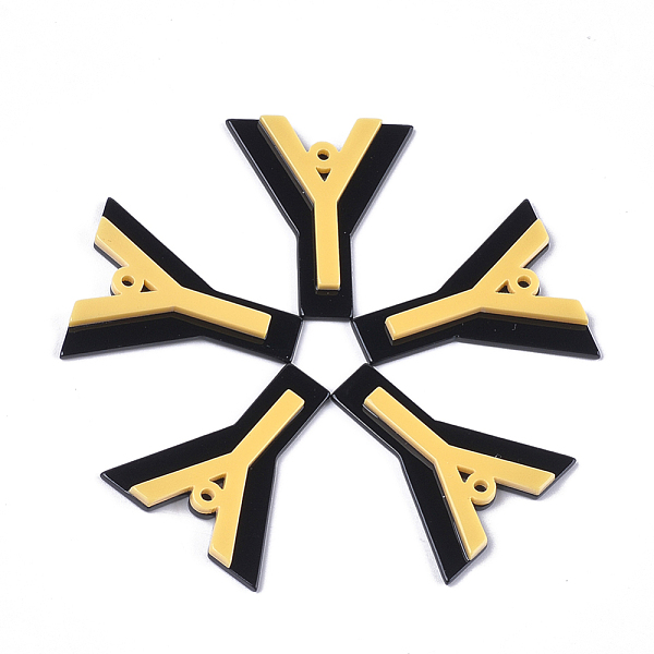 PandaHall Cellulose Acetate(Resin) Pendants, Letter, Letter Y, Gold, 36.5~37x31.5x4~5mm, Hole: 1.5mm Cellulose Acetate Letter Y Gold
PandaHall Cellulose Acetate(Resin) Pendants, Letter, Letter Y, Gold, 36.5~37x31.5x4~5mm, Hole: 1.5mm Cellulose Acetate Letter Y Gold