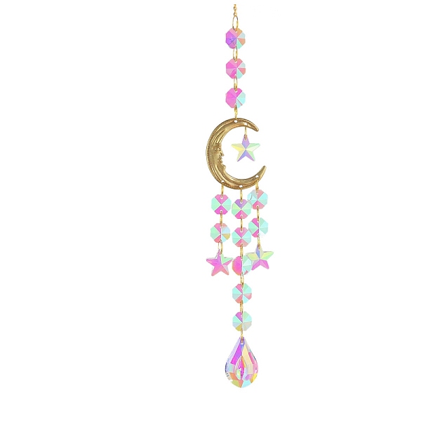 PandaHall Crystal Ceiling Chandelier Pendant Decorations, with Metal Findings, for Home, Garden Decoration, Moon, Star, 450mm Glass Star
PandaHall Crystal Ceiling Chandelier Pendant Decorations, with Metal Findings, for Home, Garden Decoration, Moon, Star, 450mm Glass Star
