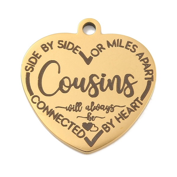 PandaHall Vacuum Plating 201 Stainless Steel Pendants, Family Theme Message Charms, Heart with Word Charms, Real 18K Gold Plated...
PandaHall Vacuum Plating 201 Stainless Steel Pendants, Family Theme Message Charms, Heart with Word Charms, Real 18K Gold Plated...