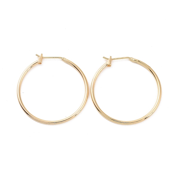 PandaHall Ion Plating(IP) Brass Huggie Hoop Earrings for Women, Real 18K Gold Plated, 15 Gauge, 30.5x30.5x1.5mm, Pin: 0.8mm Brass Ring
PandaHall Ion Plating(IP) Brass Huggie Hoop Earrings for Women, Real 18K Gold Plated, 15 Gauge, 30.5x30.5x1.5mm, Pin: 0.8mm Brass Ring