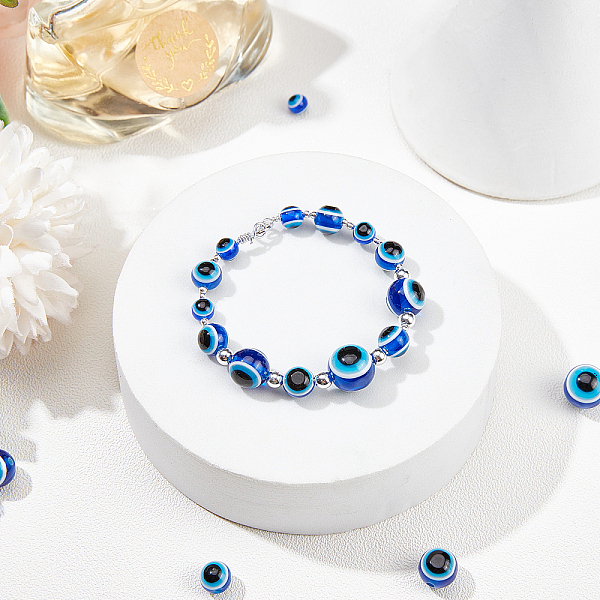 PandaHall Round Evil Eye Resin Beads, Blue, 6~12x5~12mm, Hole: 1.8~2mm, 266pcs/box Resin Evil Eye Blue
PandaHall Round Evil Eye Resin Beads, Blue, 6~12x5~12mm, Hole: 1.8~2mm, 266pcs/box Resin Evil Eye Blue