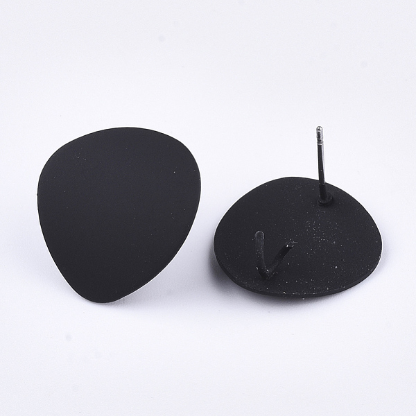 PandaHall Spray Painted Iron Stud Earring Findings, with Steel Pins and Loop, Black, 20x18.5mm, Hole: 3mm, Pin: 0.7mm Iron Others Black
PandaHall Spray Painted Iron Stud Earring Findings, with Steel Pins and Loop, Black, 20x18.5mm, Hole: 3mm, Pin: 0.7mm Iron Others Black