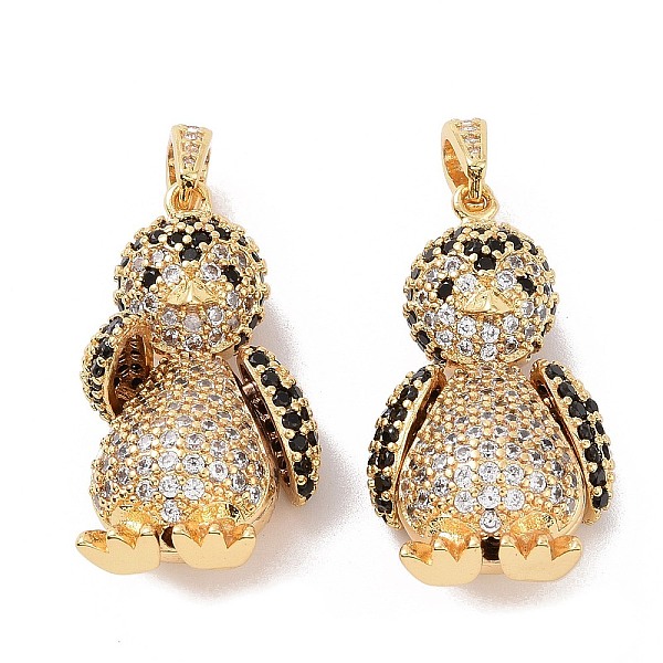 PandaHall Brass Micro Pave Cubic Zirconia Pendants, Mechanical Charm, Penguin Charm, Real 18K Gold Plated, 30x18x11mm, Hole: 3x4.5mm..., Black
PandaHall Brass Micro Pave Cubic Zirconia Pendants, Mechanical Charm, Penguin Charm, Real 18K Gold Plated, 30x18x11mm, Hole: 3x4.5mm..., Black