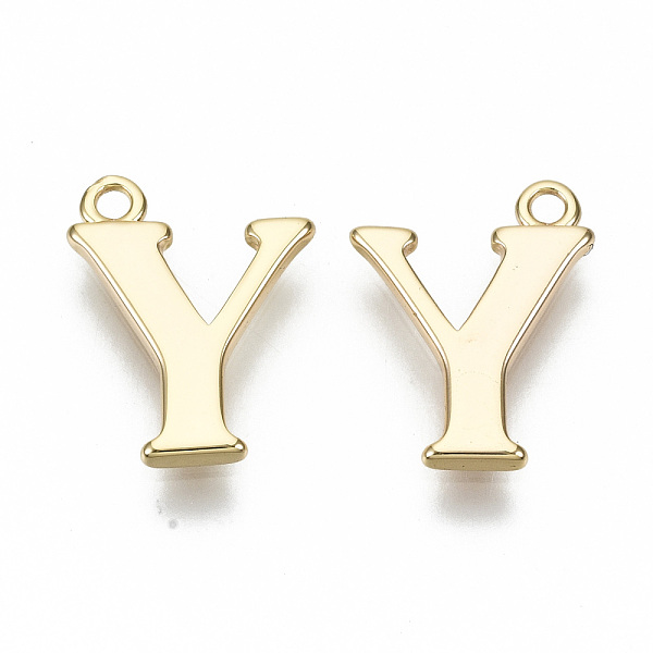 PandaHall Brass Charms, Nickel Free, Letter, Real 18K Gold Plated, Letter.Y, Y: 13x10x1mm, Hole: 1.2mm Brass Letter Y
PandaHall Brass Charms, Nickel Free, Letter, Real 18K Gold Plated, Letter.Y, Y: 13x10x1mm, Hole: 1.2mm Brass Letter Y