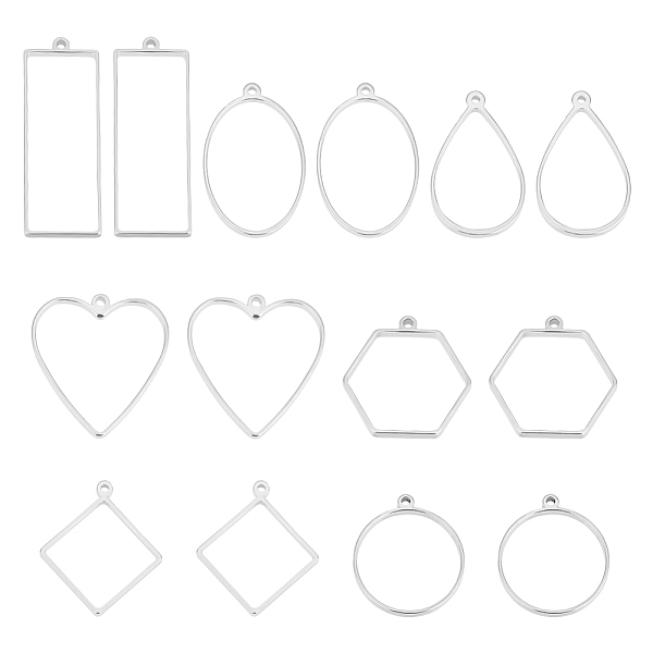 PandaHall Unicraftale 14Pcs 7 Styles 304 Stainless Steel Open Back Bezel Pendants, For DIY UV Resin, Epoxy Resin, Pressed Flower Jewelry...
PandaHall Unicraftale 14Pcs 7 Styles 304 Stainless Steel Open Back Bezel Pendants, For DIY UV Resin, Epoxy Resin, Pressed Flower Jewelry...